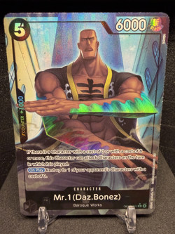 2025 | One Piece The Azure Sea's Seven | Mr. 1 (Daz.Bonez) Alt Art | OP14-090 - Image 1