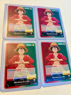 4x Monkey.D.Luffy - OP01-003 - Demo Deck Leader - English - NM - One Piece CCG - Image 1