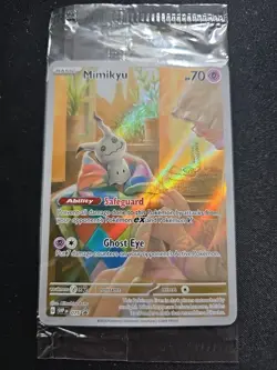 Pokemon Mimikyu SVP 075 Paldean Fates Full Art Holo Black Star Promo SEALED TCG - Image 3