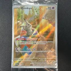 SEALED Pokemon TCG Mimikyu SVP 075 Paldean Fates Holo Black Star Promo NM - Image 1