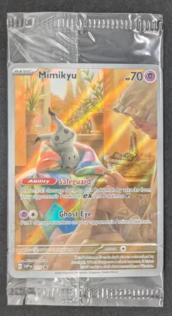 Pokemon Mimikyu SVP 075 Paldean Fates Full Art Holo Black Star Promo SEALED TCG - Image 1