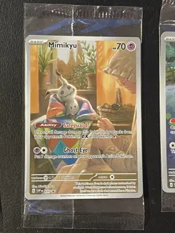 Pokemon TCG Mimikyu SVP 075 Scarlet & Violet Black Promo Paldean Fates Sealed - Image 1