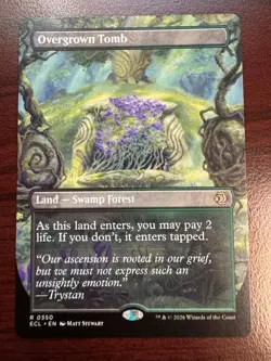 Overgrown Tomb - Borderless Rare - MTG #0350 - Lorwyn Eclipsed NM - Image 1