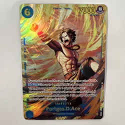 One Piece TCG Carrying On His Will - Portgas D Ace OP13-119 SEC - NM - Image 4