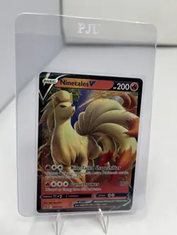 Ninetales V 026/192 Ultra Rare Holo SWSH02: Rebel Clash Pokemon TCG Near Mint - Image 1
