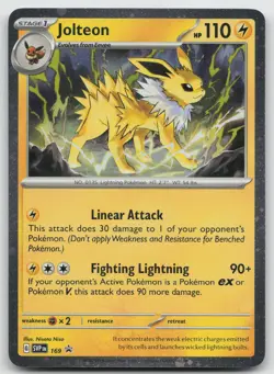 Jolteon - (Cosmos Holo) Rare SV: Scarlet & Violet Promo Cards 169 NM - Image 1