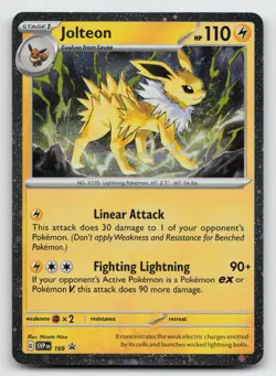 Jolteon - (Cosmos Holo) - 169 - Rare SV: Scarlet & Violet Promo Cards - NM - Image 1