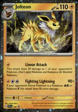 Jolteon - (Cosmos Holo) Holo Rare SV: Scarlet & Violet Promo Cards 169 NM - Image 1