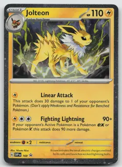 Jolteon Promo Cosmos Holo SV: Scarlet & Violet Promo Cards SVP169 NM - Image 1