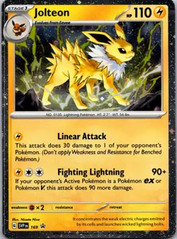 Jolteon (Cosmos Holo) SV: Scarlet & Violet Promo Cards 169 NM - Image 1