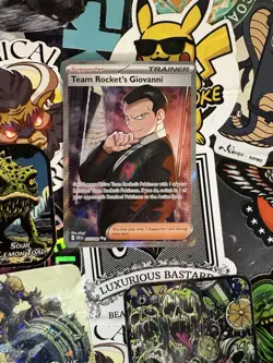 Pokemon TCG Team Rocket's Giovanni 225/182 Sv10: Destined Rivals Holo MINT/NM - Image 1