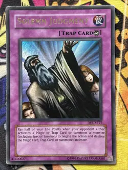 Solemn Judgment MRD-127 MP Ultra Rare Metal Raiders Unlimited Edition Yu-Gi-Oh - Image 1