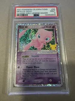 2021 Pokemon Celebrations Mew Ex-Holo Classic Collection- #88/92 PSA 9 MINT - Image 1
