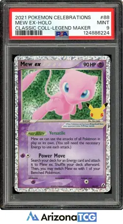 Pokemon 2021 Mew ex 88/92 Holo 25th Stamp Celebrations Classic Collection PSA 9 - Image 1