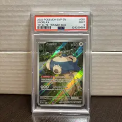 SNORLAX 2023 Pokemon Mew 151 Black Star Promo ETB #051 PSA 9 - Image 1