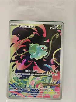 Pokemon Card Bulbasaur 133/132 Mega Evolution Stamped Promo Sealed Enhanced box - Image 1