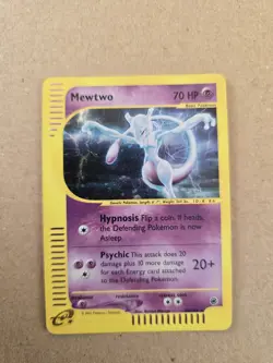Pokemon Mewtwo Card 20/165 Holo Rare Expedition Base Set - Image 3