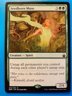 MTG 1x Seedborn Muse # 212 Battlebond Modern Magic the Gathering Card x1 NM - Image 1