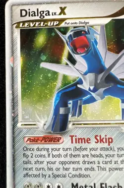 Dialga Lv. X DP37 Black Star Promo Holo 💫SWIRL Pokemon Card - MP - Image 2