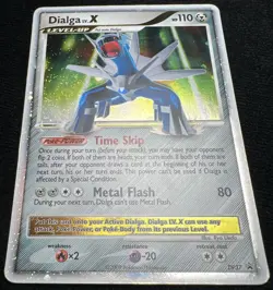 Dialga Lv. X DP37 Black Star Promo Holo 💫SWIRL Pokemon Card - MP - Image 4