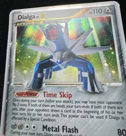 Dialga Lv. X DP37 Black Star Promo Holo 💫SWIRL Pokemon Card - MP - Image 5