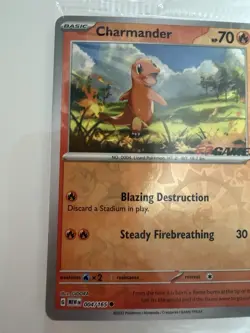 Charmander 004/165 Pokemon 151 EB Games Stamped Promo Pokemon Card Sealed - Image 3