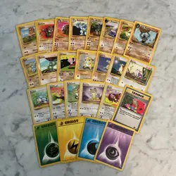 Pokemon Card Lot 1999 WOTC 25 Different Cards All NM Never Played - Image 1