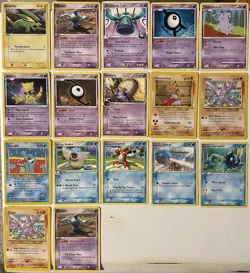 Vintage Pokemon Card Lot Of 17 Regular Non-Holo Rares Various Sets 1999-2009 - Image 1
