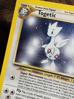Pokemon TCG Togetic SWIRL Neo Genesis 16/111 Unlimited Holo Rare Card - Image 2