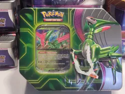 Pokemon Trading Card Games Paradox Destinies Iron Leaves ex Tin Sealed Box - Image 1