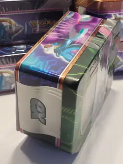 Pokemon Trading Card Games Paradox Destinies Iron Leaves ex Tin Sealed Box - Image 4