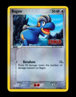 2007 Pokemon BAGON Ex Power Keepers REVERSE HOLO Foil STAMPED Card 43/108 - MINT - Image 1