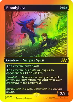 MTG FIRST PLACE FOIL Bloodghast - Aetherdrift #445 - Image 1