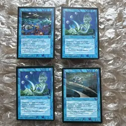 Set Of 4 High Tide|Fallen Empires|Magic MTG|All 3 Art Tucker|Maddocks|Weber NM+ - Image 1