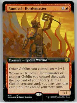 Near Mint or Better Rundvelt Hordemaster (Extended Art) #409 W/Tracking - Image 1