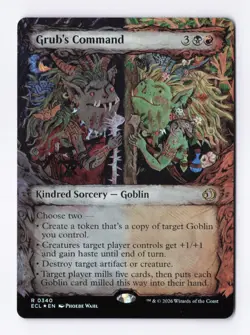 Grub's Command (Showcase) (Foil) 0340 (R) MTG Lorwyn Eclipsed (ECL) - Image 1