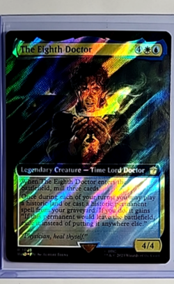 MTG Magic The Gathering Doctor Who Extended Art Surge Foil The Eighth Doctor LP - Image 1