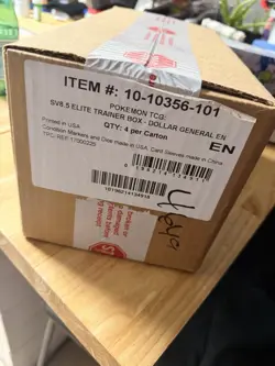 Prismatic Evolutions ETB Dollar General Case Pokemon TCG 4 ETB’s - Image 3