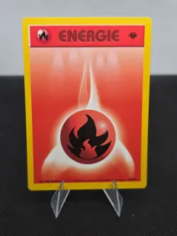1999 WOTC German Fire Energy (Energie) 98/102 1st Edition Base Set Pokemon Card - Image 1