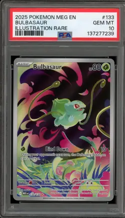 Pokemon Bulbasaur Mega Evolutions Illustration Rare #133 PSA 10 Gem Mint - Image 1