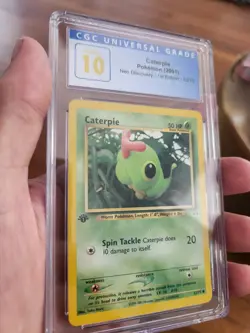 (POP 3) CGC 10 PRISTINE Neo Discovery 1st Edition Caterpie 53/75 2001 Pokemon - Image 1