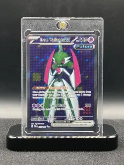 Pokemon Iron Valiant ex 225/182 Scarlet & Violet Paradox Rift Secret Rare HoloNM - Image 1