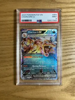 Pokemon TCG Charizard ex PAF 054/091 PSA 9 - Image 1