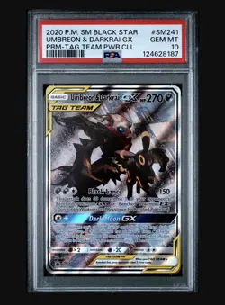 Pokemon Umbreon & Darkrai GX Tag Team Powers Collection Promo #SM241 PSA 10 - Image 2