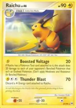 Moderately Played, English - 1 x Pokemon Raichu - 27/99 - Rare Arceus - Image 1
