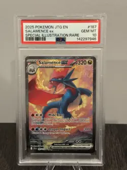 PSA 10 Salamance ex SIR 187/159 Pokemon Journey Together 2025 GEM MINT - Image 1