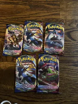 Pokemon Sword And Shield 5 Pack Lot - Image 1