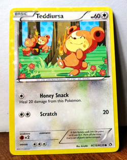 POKEMON TEDDIURSA RC15/RC25 LEGENDARY TREASURES RADIANT COLLECTION LP - Image 1