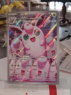 POKEMON PHANTASMAL FLAMES WIGGLYTUFF 105/094 ME02 ILLUSTRATION RARE HOLO - Image 1