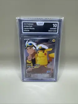 Pokemon Captain Pikachu Holo Simplified Chinese 07 09/09 CBB1C 2025 AOG 10 Top - Image 1